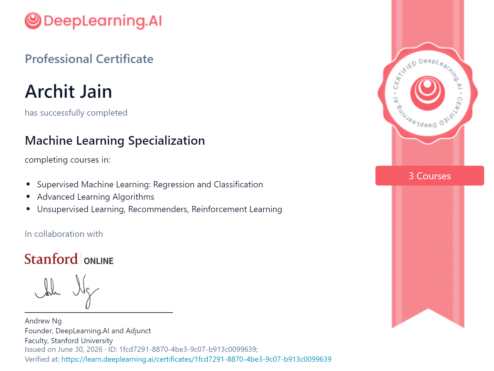 Machine Learning Specialization